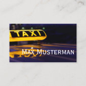 TAXI Visitenkarten Visitekaartje (Voorkant)