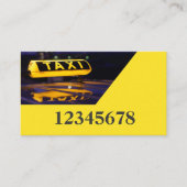 TAXI Visitenkarten Visitekaartje (Voorkant)