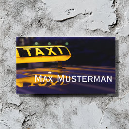 TAXI Visitenkarten Visitekaartje