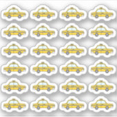 Taxi Voertuig Planner Sticker (Voorkant)
