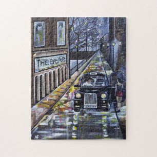 Taxi voor Kate Schilderij van Alfred Fox Legpuzzel