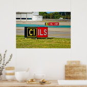 Taxibaan en startbaan zingen poster (Keuken)