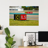 Taxibaan en startbaan zingen poster (Thuiskantoor)