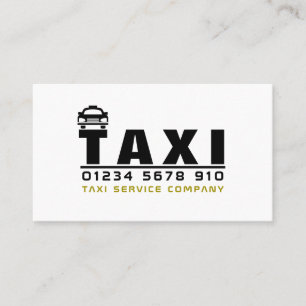 Taxibedrijf Logo, prijslijst Visitekaartje