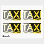 Taxibord Rechthoekige Sticker (Vel)