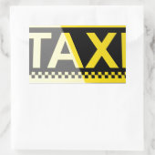 Taxibord Rechthoekige Sticker (Tas)