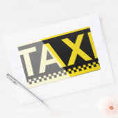 Taxibord Rechthoekige Sticker (Envelop)