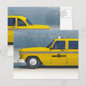 Taxicab-kaart Briefkaart (Voorkant / Achterkant)