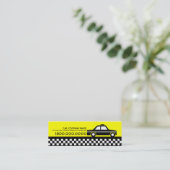 taxicabine mini visitekaartje (Staand voorkant)