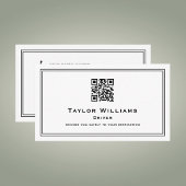 Taxichauffeur Chauffeur Airport Service Zwart Wit Visitekaartje