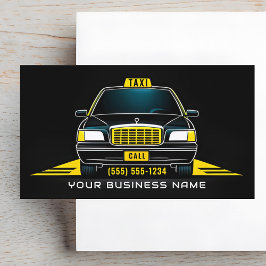Taxichauffeur Chauffeur Modern Visitekaartje