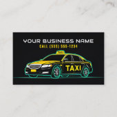 Taxichauffeur Chauffeur Modern Visitekaartje (Voorkant)