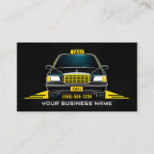 Taxichauffeur Chauffeur Modern Visitekaartje (Voorkant)