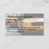 Taxichauffeur Eenvoudig vervoer Visitekaartjes (Voorkant)