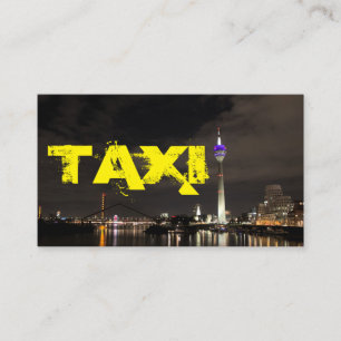 taxichauffeur en taxichauffeur visitekaartje