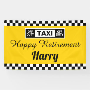 Taxichauffeur Happy Retirement Party Spandoek