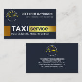 Taxichauffeur vervoer visitekaartje (Voorkant / Achterkant)