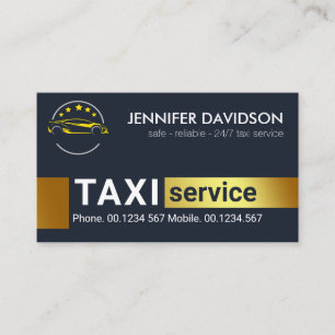 Taxichauffeur vervoer visitekaartje