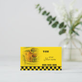 taxichauffeur visitekaartje (Staand voorkant)