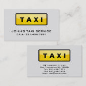 taxichauffeur - Visitekaartjes (Voorkant / Achterkant)