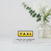 taxichauffeur - Visitekaartjes (Staand voorkant)