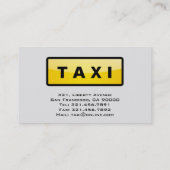 taxichauffeur - Visitekaartjes (Achterkant)