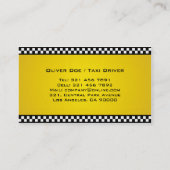 taxichauffeur - Visitekaartjes (Achterkant)