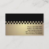 taxichauffeur - Visitekaartjes (Achterkant)