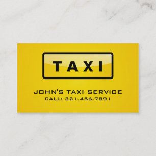 taxichauffeur - Visitekaartjes
