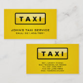 taxichauffeur - Visitekaartjes (Voorkant / Achterkant)