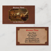 Taxidermie - De jachtlat  Visitekaartje (Voorkant / Achterkant)