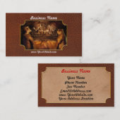 Taxidermie - Thuis van de drie beren Visitekaartje (Voorkant / Achterkant)