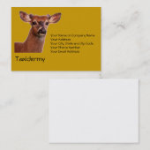 Taxidermijn Visitekaartje (Voorkant / Achterkant)