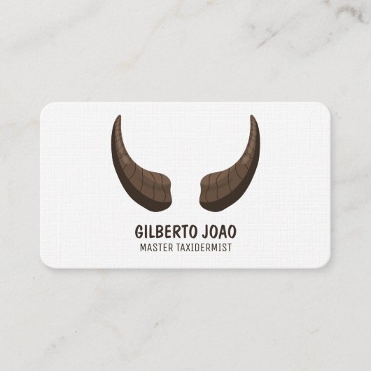 Taxidermist aangepaste QR Visitekaartje (Voorkant)