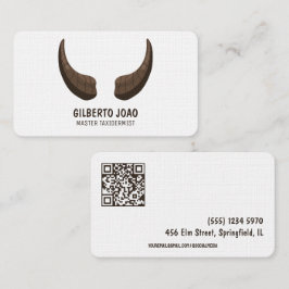 Taxidermist aangepaste QR Visitekaartje