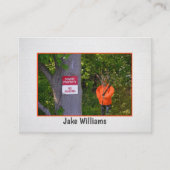 Taxidermist Big Buck Hunter met pistool Visitekaartje (Voorkant)