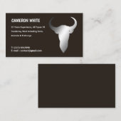 taxidermist zwart visitekaartje (Voorkant / Achterkant)