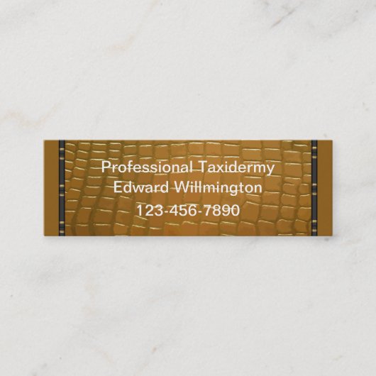 TaxidermVisitekaartjes Mini Visitekaartje (Voorkant)