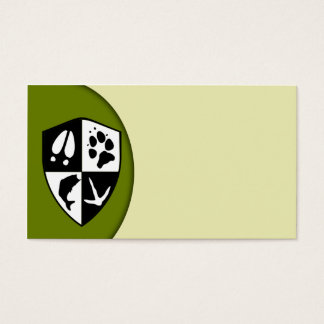 Taxidermy Shield Visitekaartjes