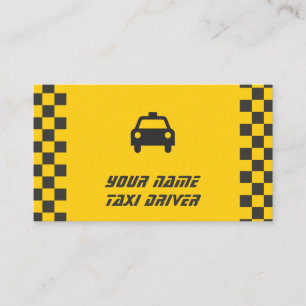 Taxidienst Taxichauffeur Visitekaartje