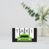 Taxis Auto Verticale Strepen Visitekaartje (Staand voorkant)