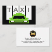 Taxis Auto Verticale Strepen Visitekaartje (Voorkant / Achterkant)