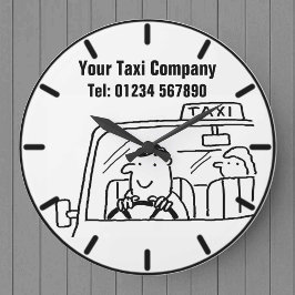 Taxi's en autohire Cartoon Grote Klok