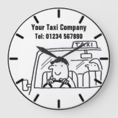 Taxi's en autohire Cartoon Grote Klok (Voorkant)