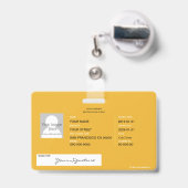 Taxiservice Badge (Achterkant met uittrekbare clip)