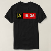 Taxiwegteken op de luchthaven t-shirt (Design voorkant)