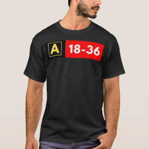 Taxiwegteken op de luchthaven t-shirt