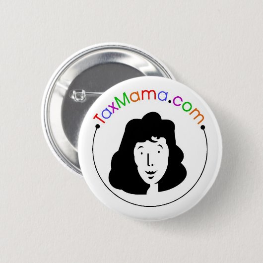 TaxMama-Buttonnen Ronde Button 5,7 Cm (Voorkant /achterkant)