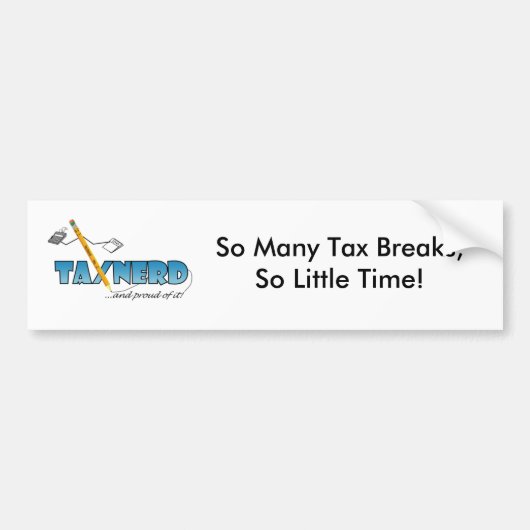 TaxNerd Bumpersticker (Voorkant)
