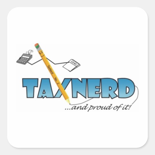 TaxNerd Swag Sticker - voor alles (Voorkant)